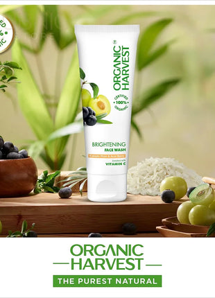 Organic Harvest Brightening Face Wash Toner Serum Cream -