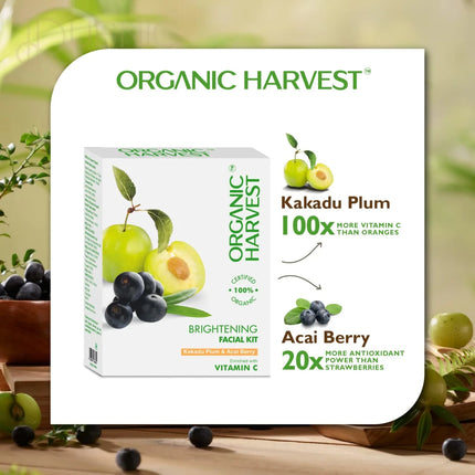 Organic Harvest Brightening Facial Kit pack of 4 - FACIAL