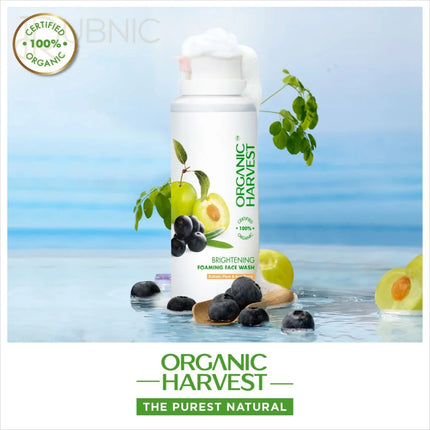 Organic Harvest Brightening Foaming Face Wash for All Skin