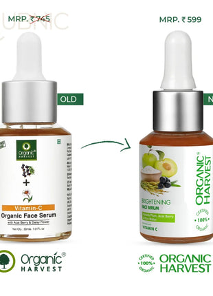 Organic Harvest Brightening Foaming Face Wash Serum Face