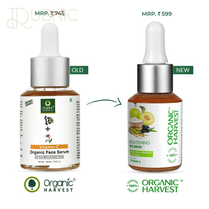 Organic Harvest Brightening Skin Care Facial kit Combo -