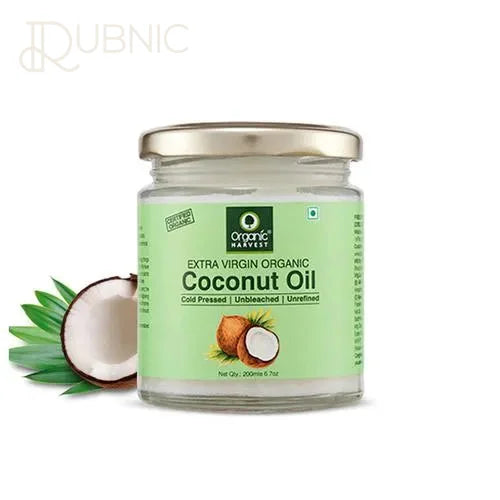 Organic Harvest Cold Pressed Extra Virgin Coconut Oil 200 ml
