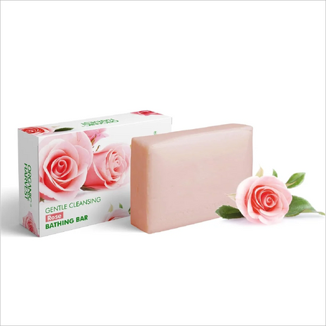 Organic Harvest Gentle Cleansing Rose Bathing Bar - pack