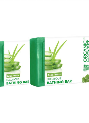 Organic Harvest Luxurious Bathing Bar pack of 2 - Aloe Vera