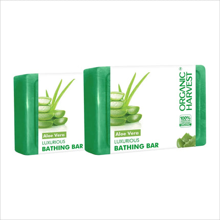 Organic Harvest Luxurious Bathing Bar pack of 2 - Aloe Vera
