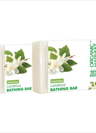 Organic Harvest Luxurious Bathing Bar pack of 2 - Jasmine -