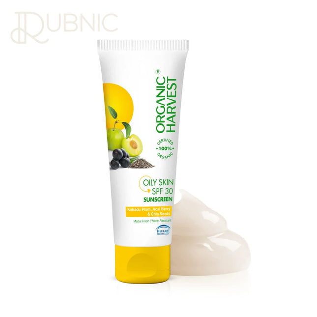 Organic Harvest Sunscreen SPF 30 ACNE/OILY SKIN 100gm -