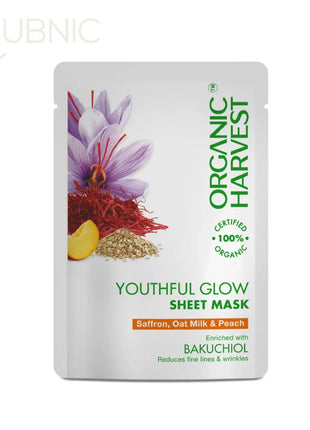 Organic Harvest Youthful Glow Face Wash Sheet Mask - face