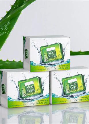 Ozone Aloe Vera Bathing Bar - pack of 3 - BATH SHOP