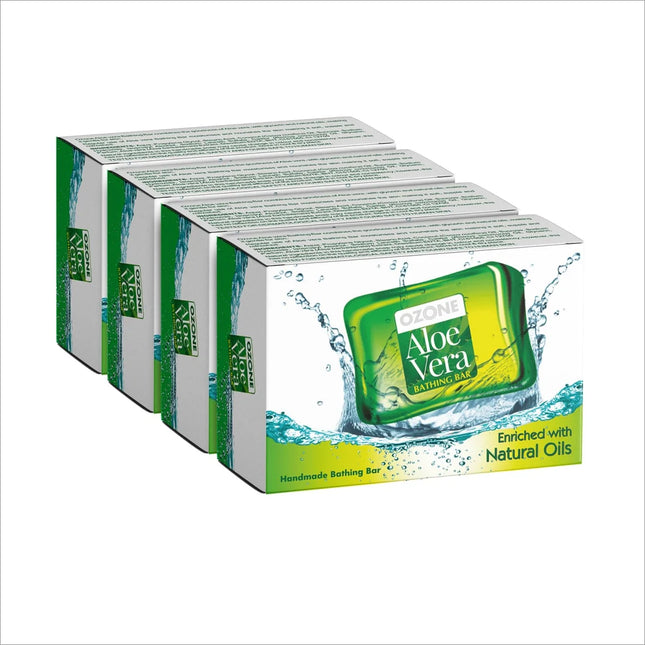 Ozone Aloe Vera Bathing Bar - pack of 4 - BATH SHOP