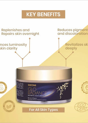 Ozone Glo Radiance Day Cream 50G & Night Cream 50G - FACE