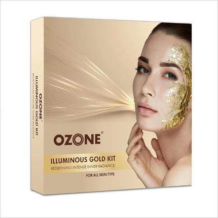 Ozone Illuminous Gold Facial Kit - PACK OF 2 - FACIAL KIT