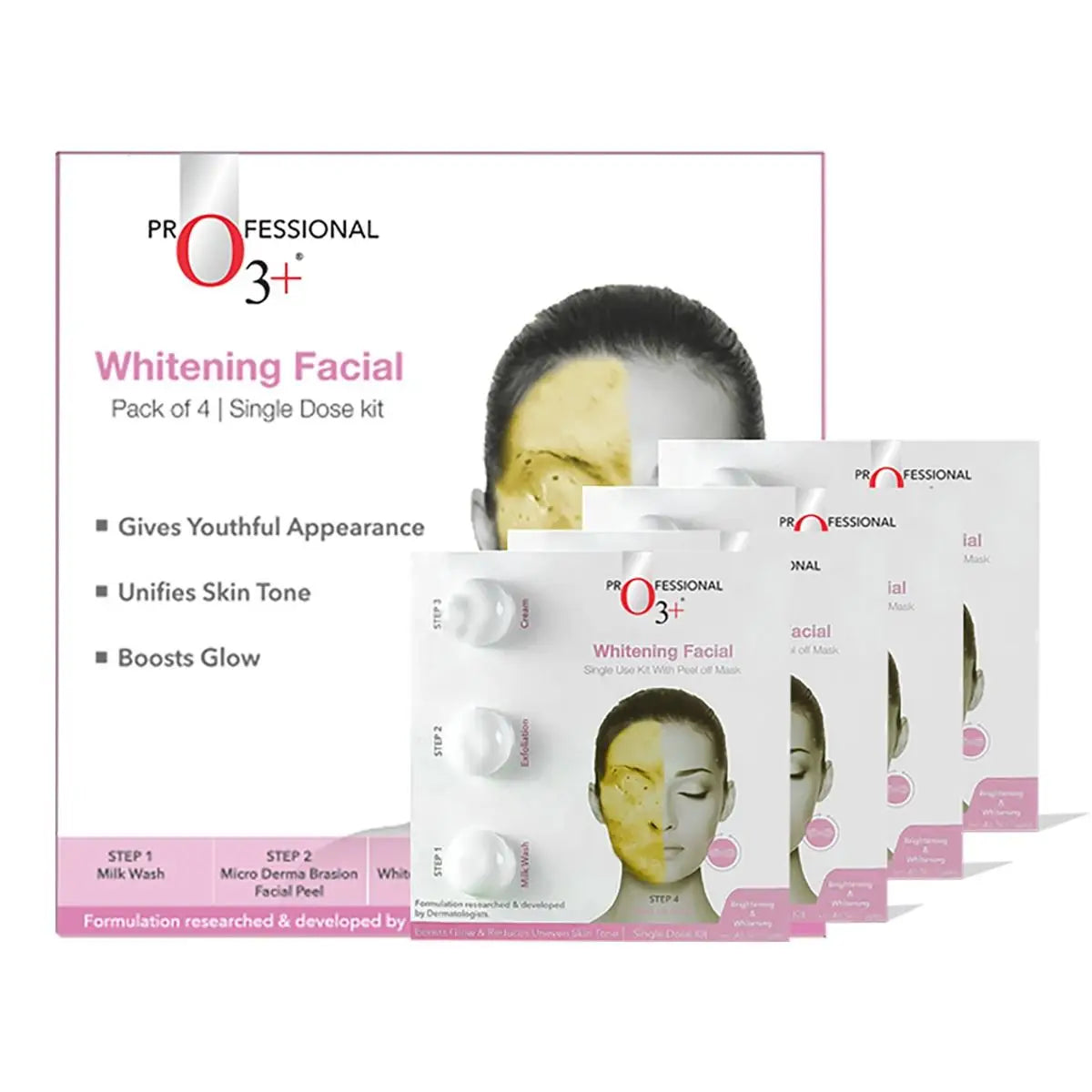O3+ Whitening Facial Kit Pack of 4