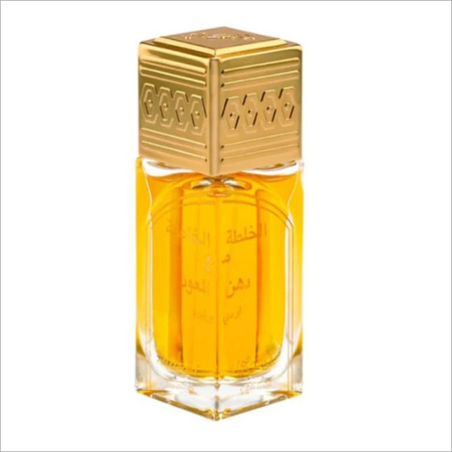 a bottle of perfume on a white background