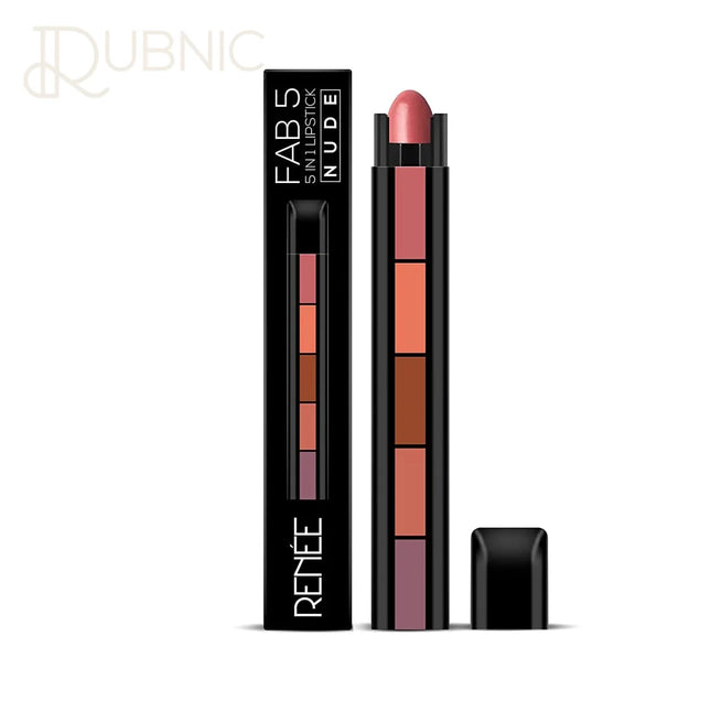 RENEE Fab 5 Nude 5 in 1 Lipstick 7.5gm Five Shades In One -
