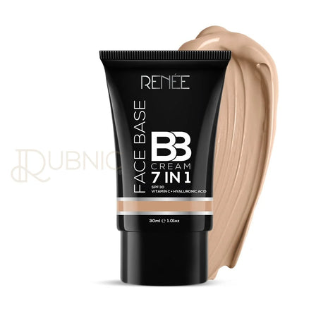 RENEE Face Base BB Cream 7 in 1 with SPF 30 PA+++ - Biscuit