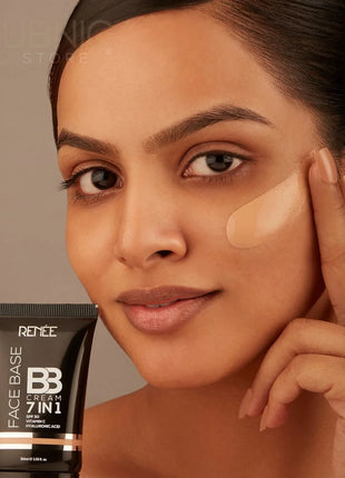 RENEE Face Base BB Cream 7 in 1 with SPF 30 PA+++ Hazelnut