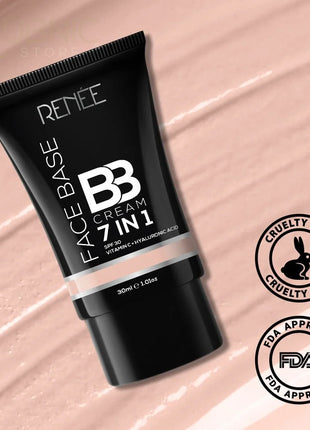 RENEE Face Base BB Cream 7 in 1 with SPF 30 PA+++ Sesame