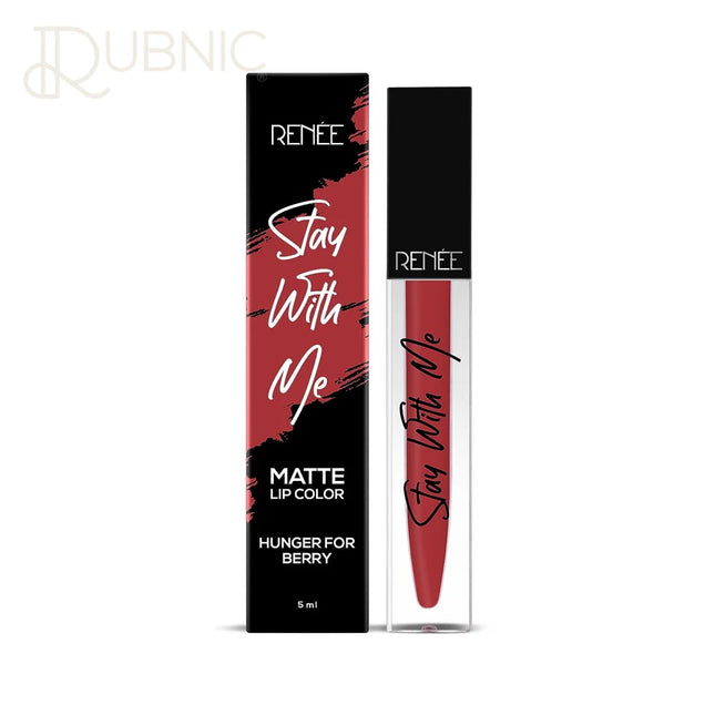 RENEE Stay With Me Matte Lip Color Hunger For Berry 5ml long