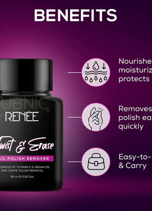 RENEE Twist & Erase Nail Polish Remover 60ml - NAIL PAINT