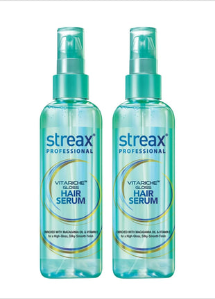 Streax Professional Vitariche Gloss Hair Serum - PACK OF 2