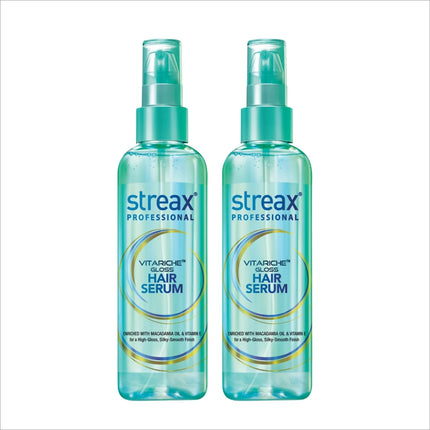 Streax Professional Vitariche Gloss Hair Serum - PACK OF 2