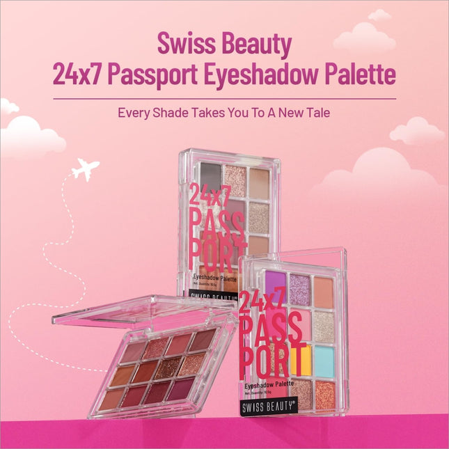 Swiss Beauty 24/7 Passport Eyeshadow Palette - eye shadow
