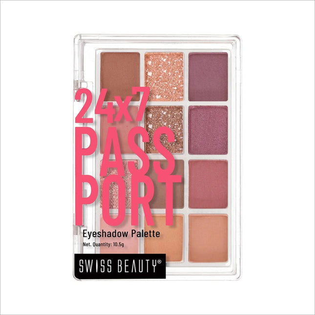 Swiss Beauty 24/7 Passport Eyeshadow Palette - Shade No. 1 —