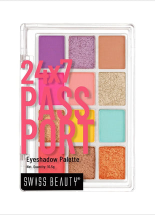 Swiss Beauty 24/7 Passport Eyeshadow Palette - Shade No. 3 —