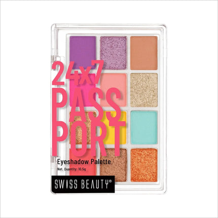 Swiss Beauty 24/7 Passport Eyeshadow Palette - Shade No. 3 —