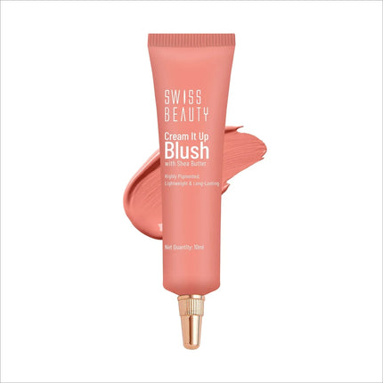 Swiss Beauty Cream It Up Blusher - CHEEKY PEACH - blush