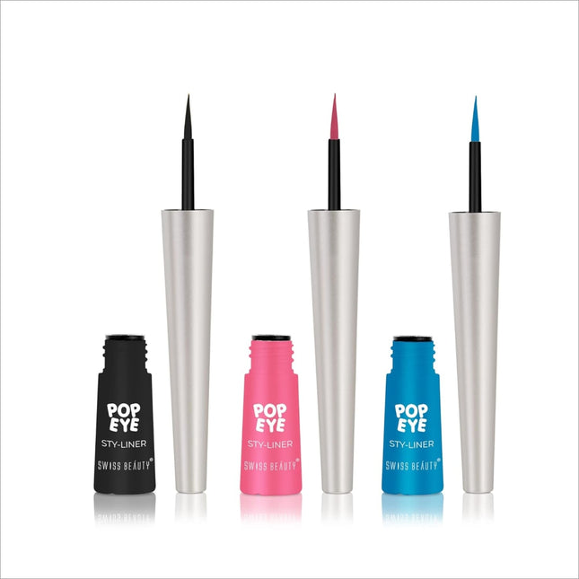 Swiss Beauty Eye Popping Eyeliner - Set of 3 - EYELINER