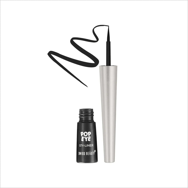 Swiss Beauty Eye Popping Eyeliner - Shade No. 1 — ONYX BLACK