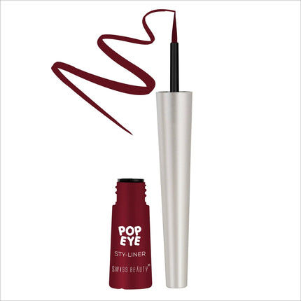 Swiss Beauty Eye Popping Eyeliner - Shade No. 8 — CHILLI RED