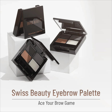 Swiss Beauty Eyebrow Palette With Wax Cream - eyebrow pen