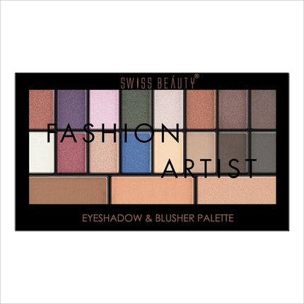 Swiss Beauty FASHION ARTIST EYESHADOW & BLUSHER PALETTE -