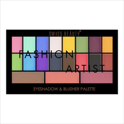 Swiss Beauty FASHION ARTIST EYESHADOW & BLUSHER PALETTE -