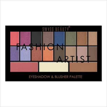 Swiss Beauty FASHION ARTIST EYESHADOW & BLUSHER PALETTE -