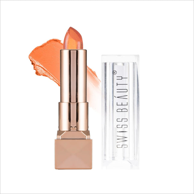 Swiss Beauty Glitter Color Change Gel Lipstick - Shade-01 -