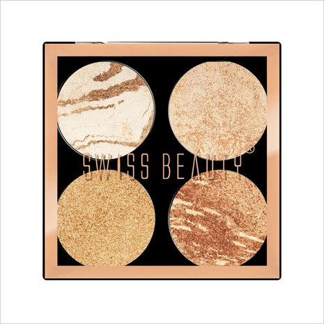 Swiss Beauty Highlighter Pallete - MULTI-COLOR-01 -