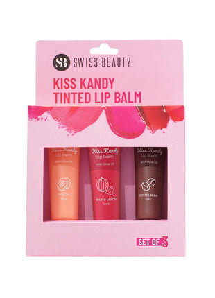 Swiss Beauty Kiss Kandy Lip Balm Pack of 3 - LIP BALM