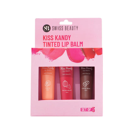 Swiss Beauty Kiss Kandy Lip Balm Pack of 3 - LIP BALM
