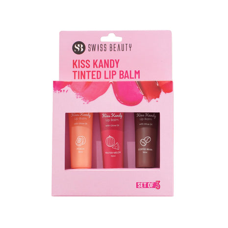 Swiss Beauty Kiss Kandy Lip Balm Pack of 3 - LIP BALM