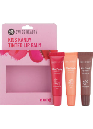 Swiss Beauty Kiss Kandy Lip Balm Pack of 3 - LIP BALM