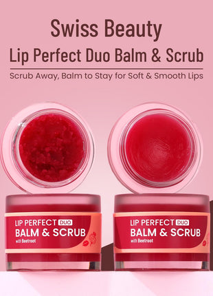 Swiss Beauty Lip Perfect Duo Balm & Scrub with Coffee