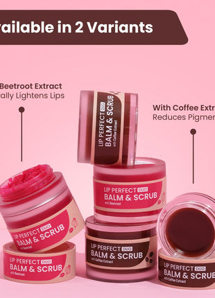 Swiss Beauty Lip Perfect Duo Balm & Scrub with Coffee