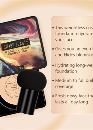 SWISS BEAUTY Magic Matte Cushion Foundation - FOUNDATION