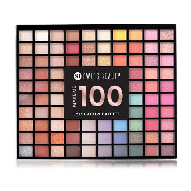Swiss Beauty Makeup Pro 100 Colors Eyeshadow Palette - eye