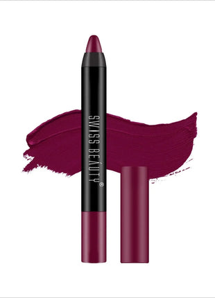 Swiss Beauty Matte Long Lasting Crayon Lipstick - Shade No.