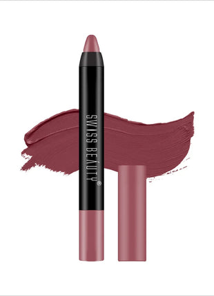 Swiss Beauty Matte Long Lasting Crayon Lipstick - Shade No.